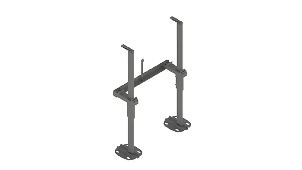 Kermi Mittenkonsolen-Set teilbar, Vplus Typ20-33 BH600-900mm, RAL9016, ZB04750001